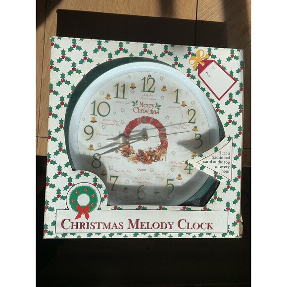 Feldstein & Associates Musical Christmas Melody Clock #XMAS-8000 New - Picture 1 of 6